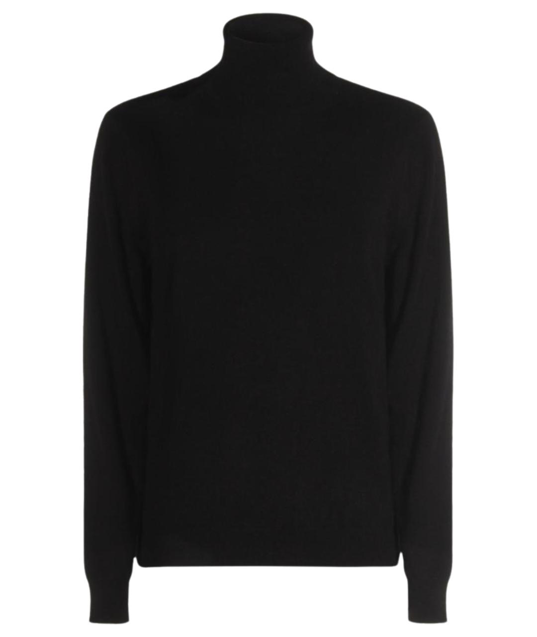 MALO Черный шерстяной джемпер / свитер, фото 1
