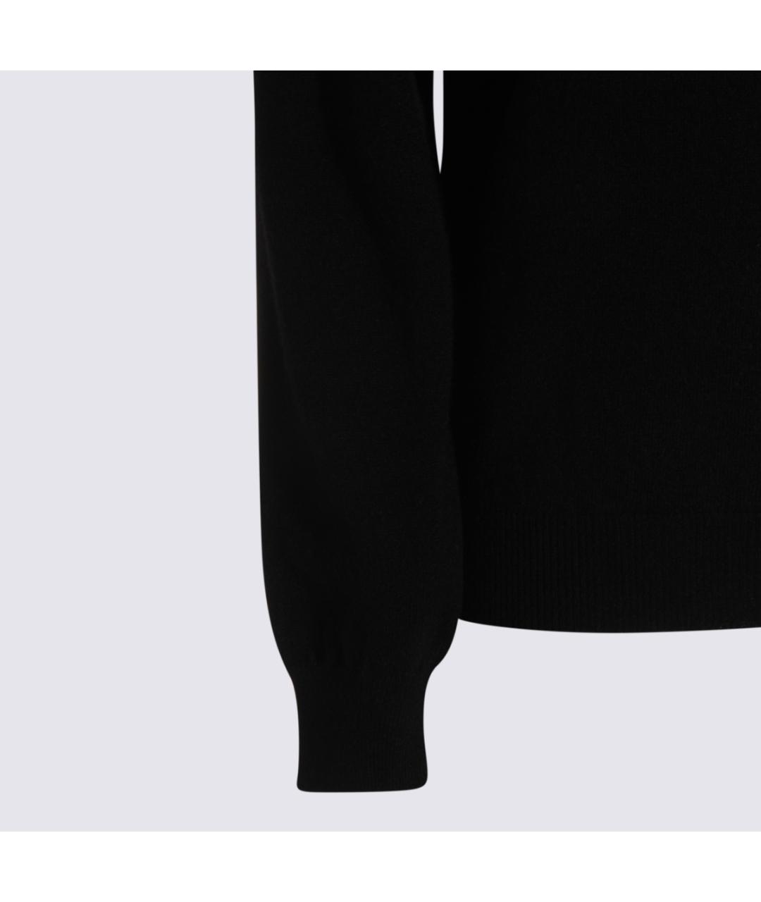 MALO Черный шерстяной джемпер / свитер, фото 3