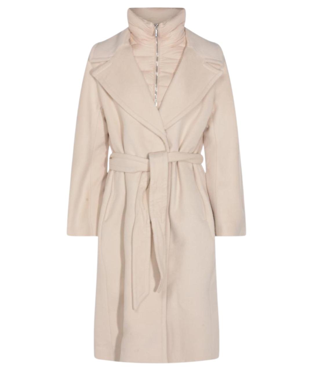 MOORER Белое шерстяное пальто, фото 1