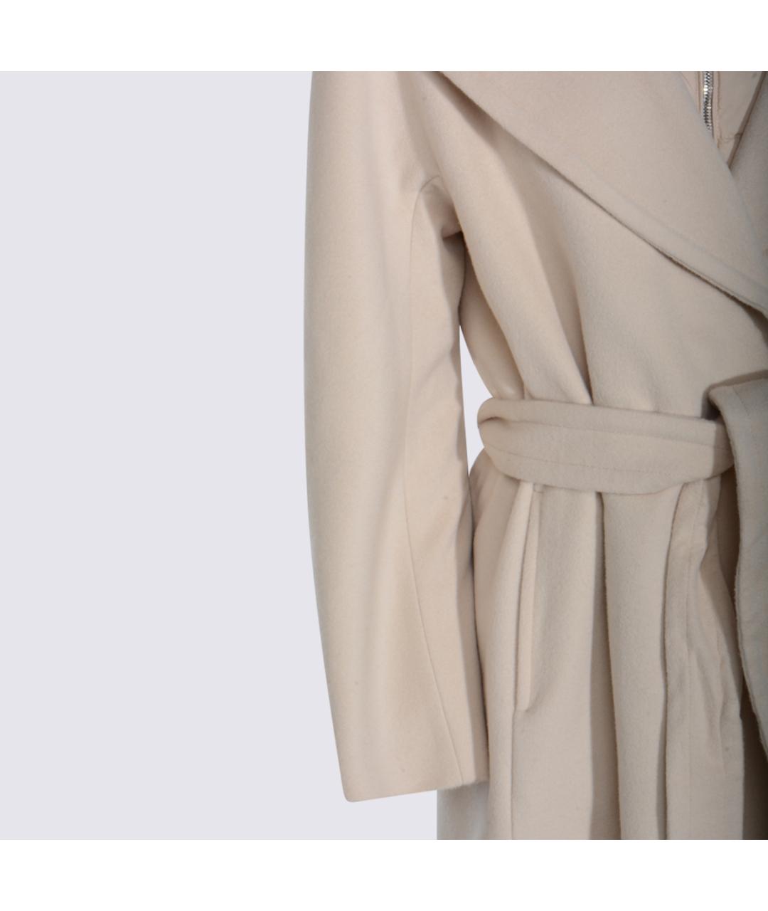 MOORER Белое шерстяное пальто, фото 4