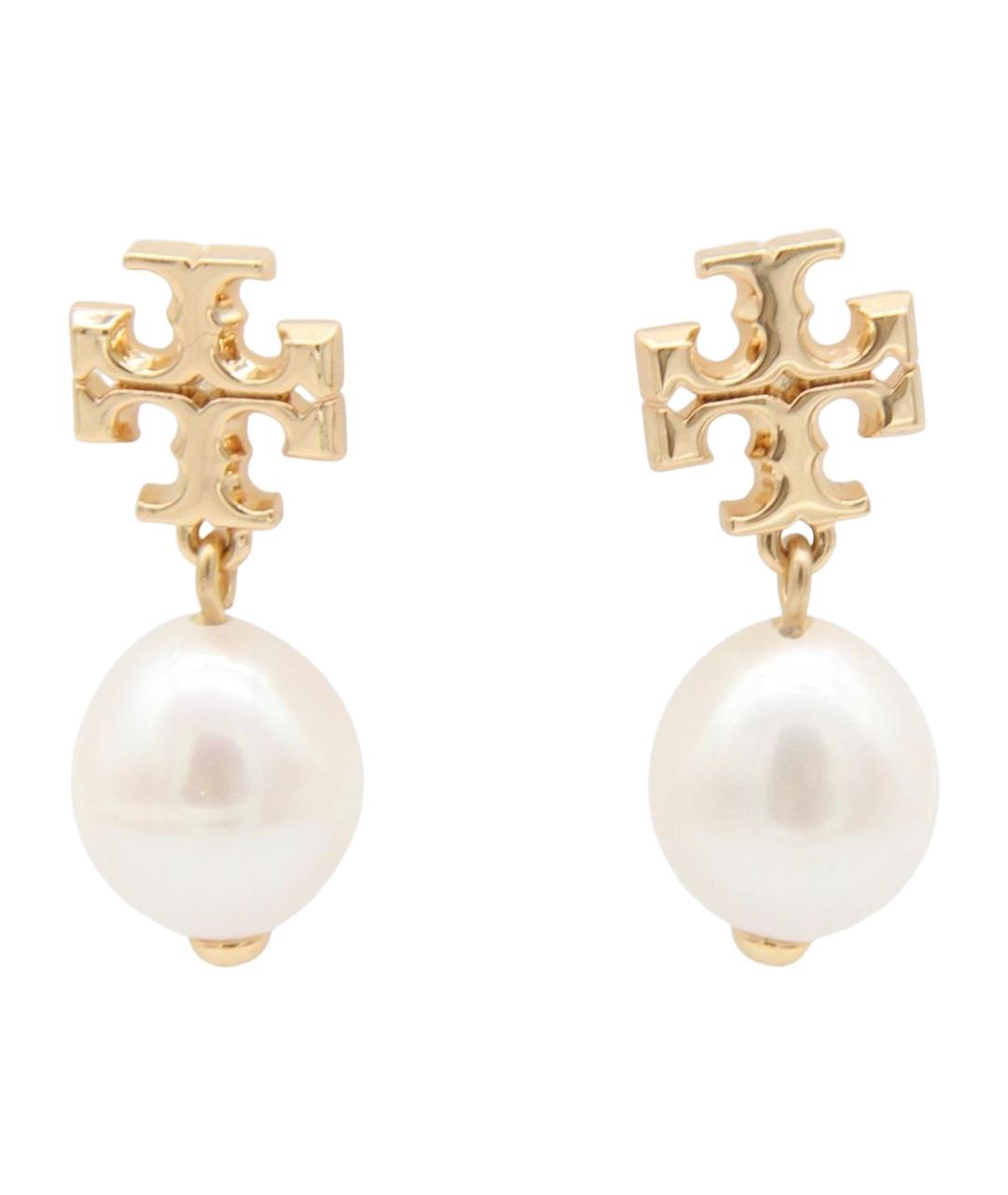 TORY BURCH Золотые латунные серьги, фото 1