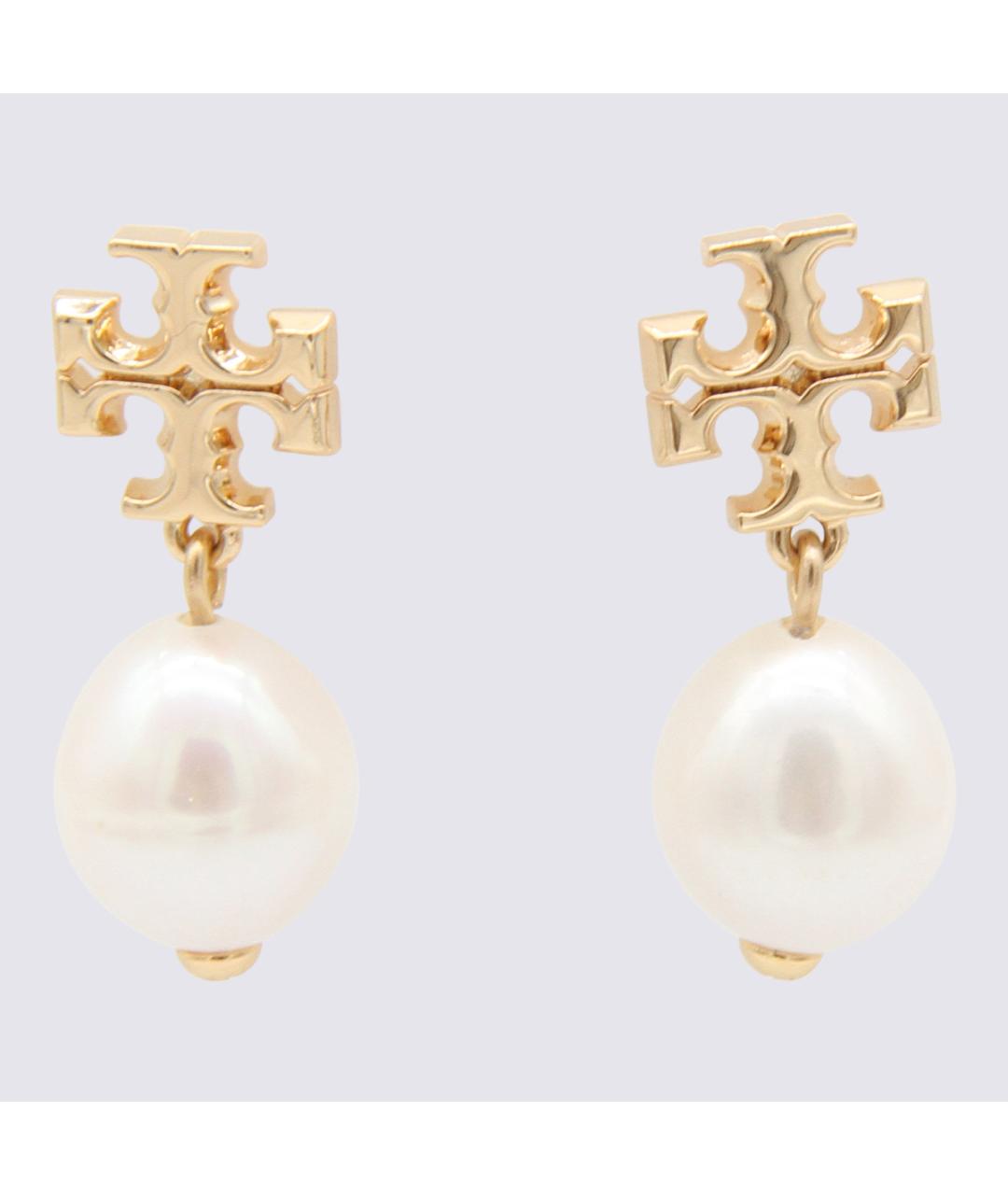 TORY BURCH Золотые латунные серьги, фото 3