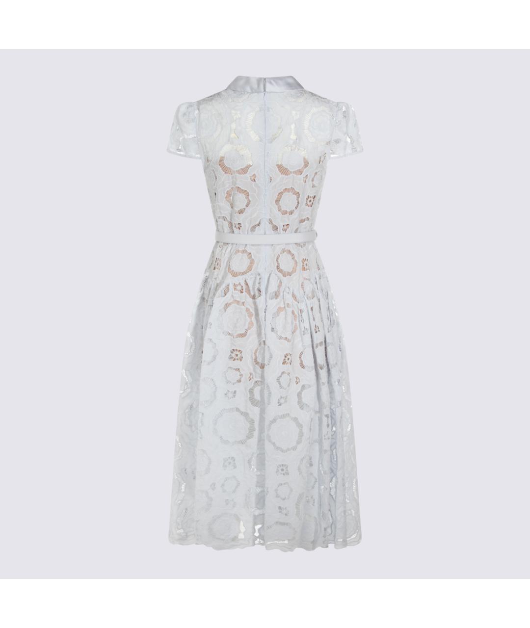 SELF-PORTRAIT Синее повседневное платье, фото 2