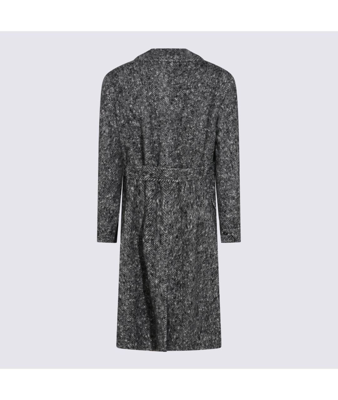 CANALI Серое шерстяное пальто, фото 2