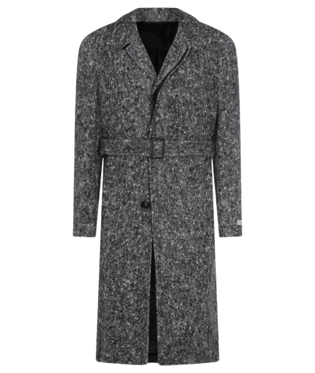 CANALI Серое шерстяное пальто, фото 1