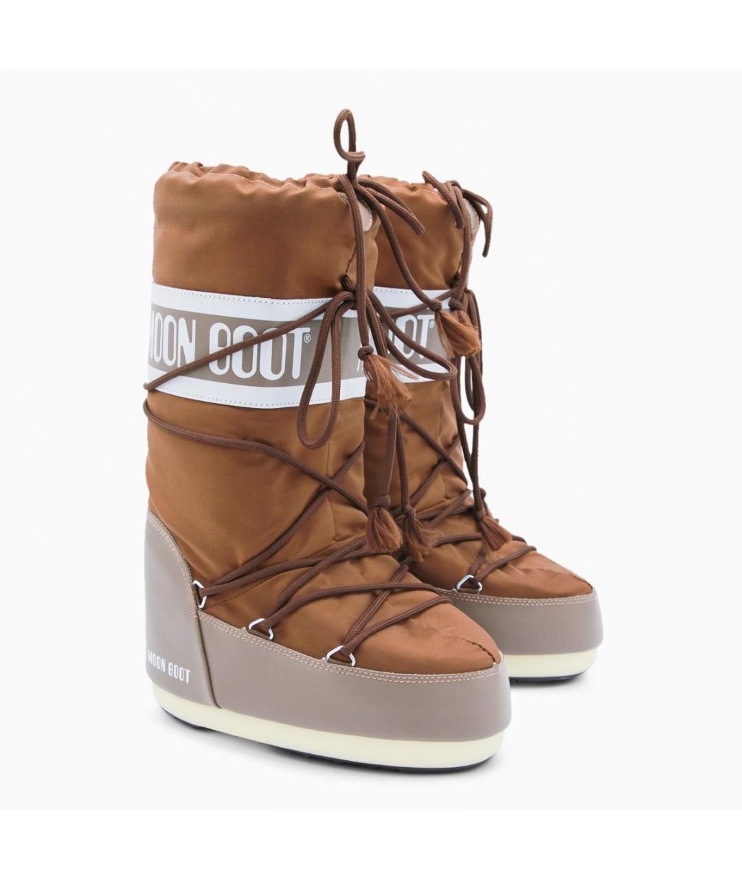 MOON BOOT Коричневые сапоги, фото 2