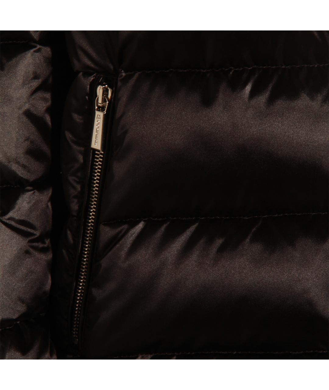 MOORER Черная полиэстеровая куртка, фото 3