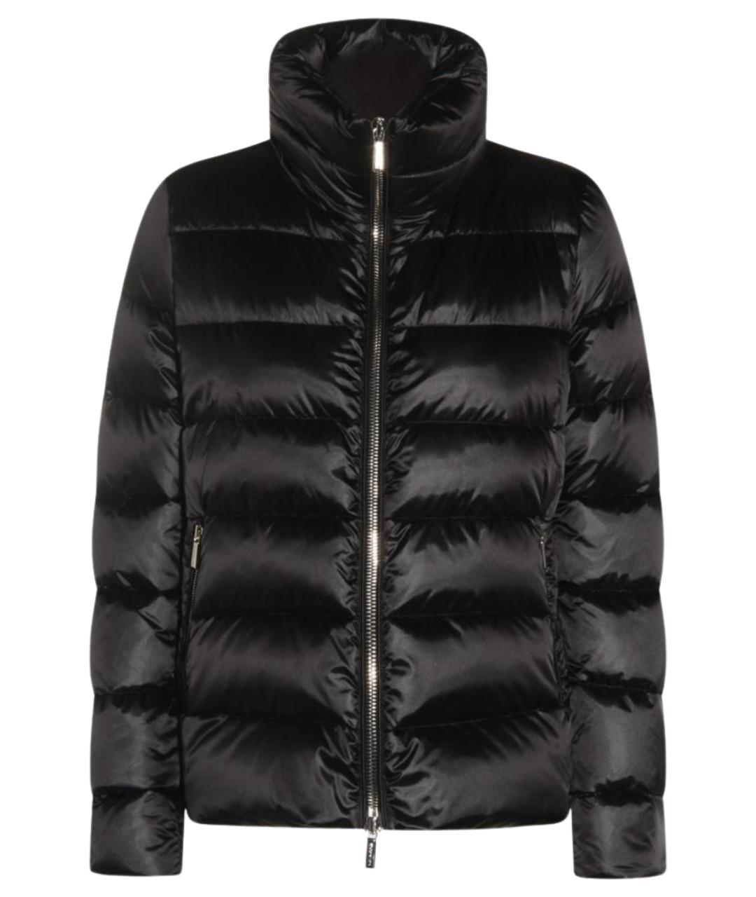 MOORER Черная полиэстеровая куртка, фото 1