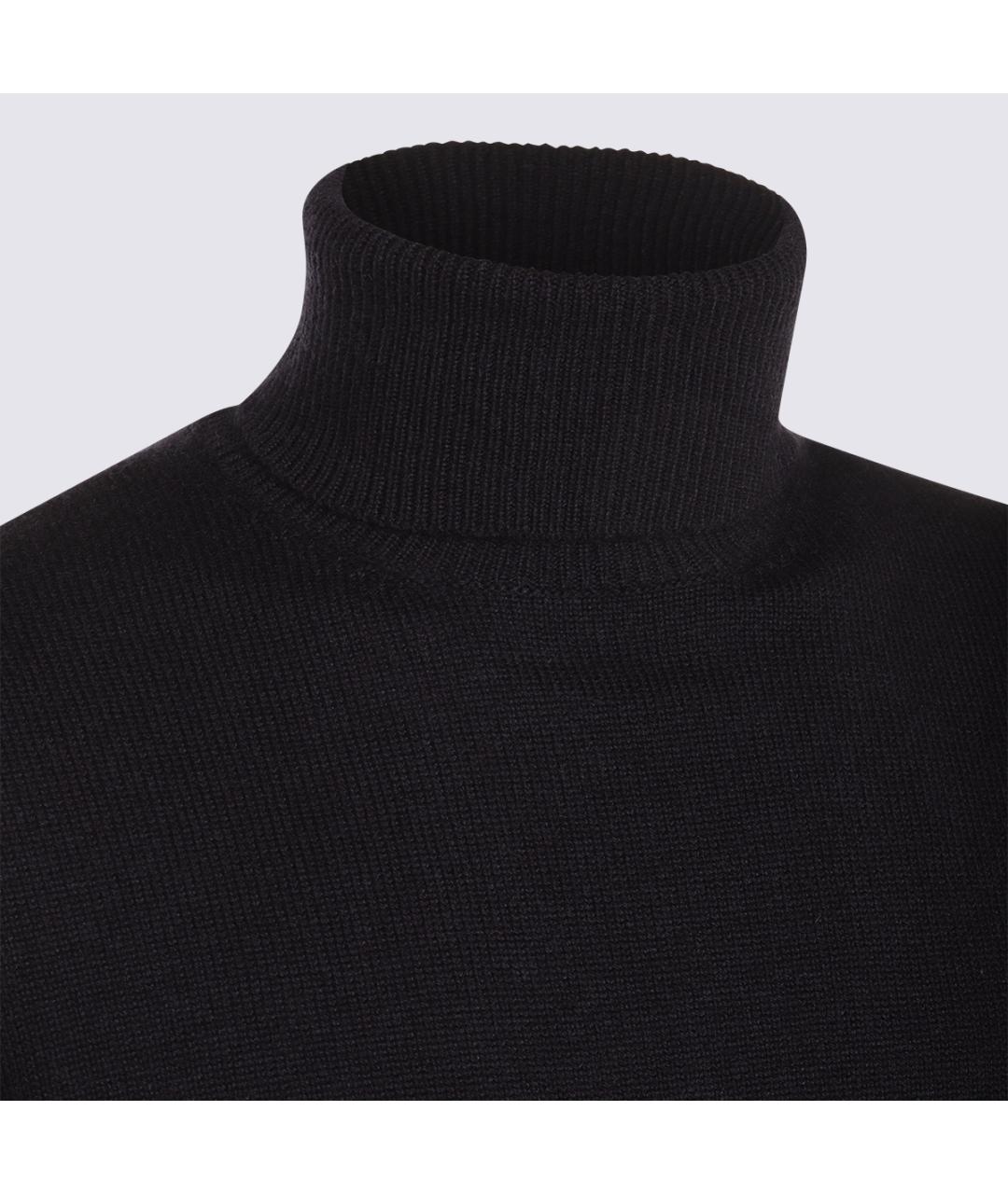 MALO Синий шерстяной джемпер / свитер, фото 4