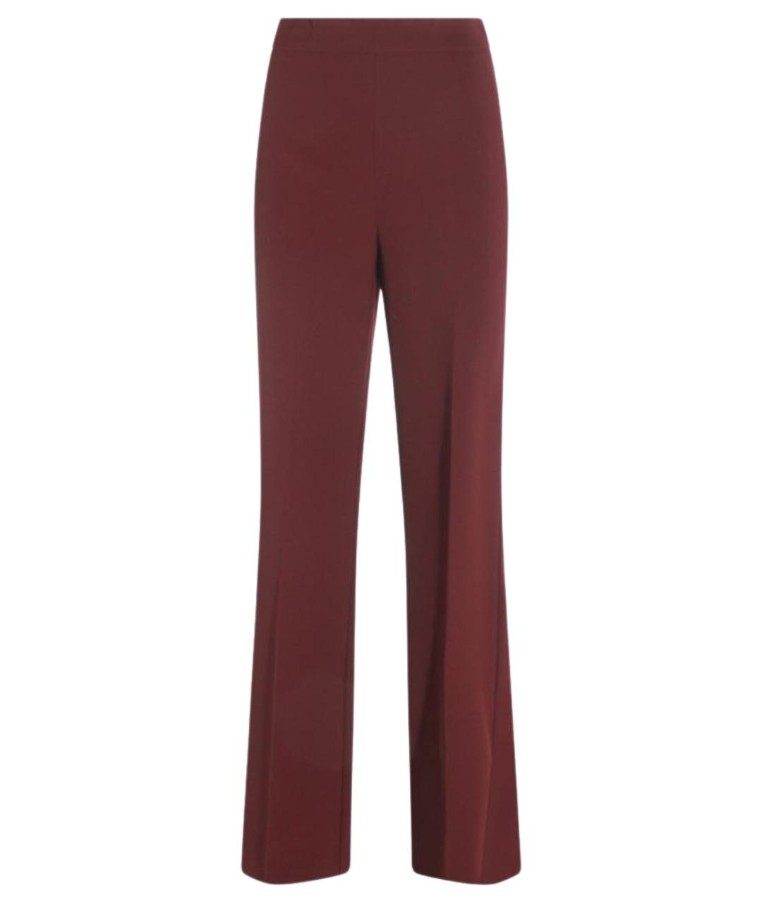TWIN-SET Красные полиэстеровые прямые брюки, фото 1