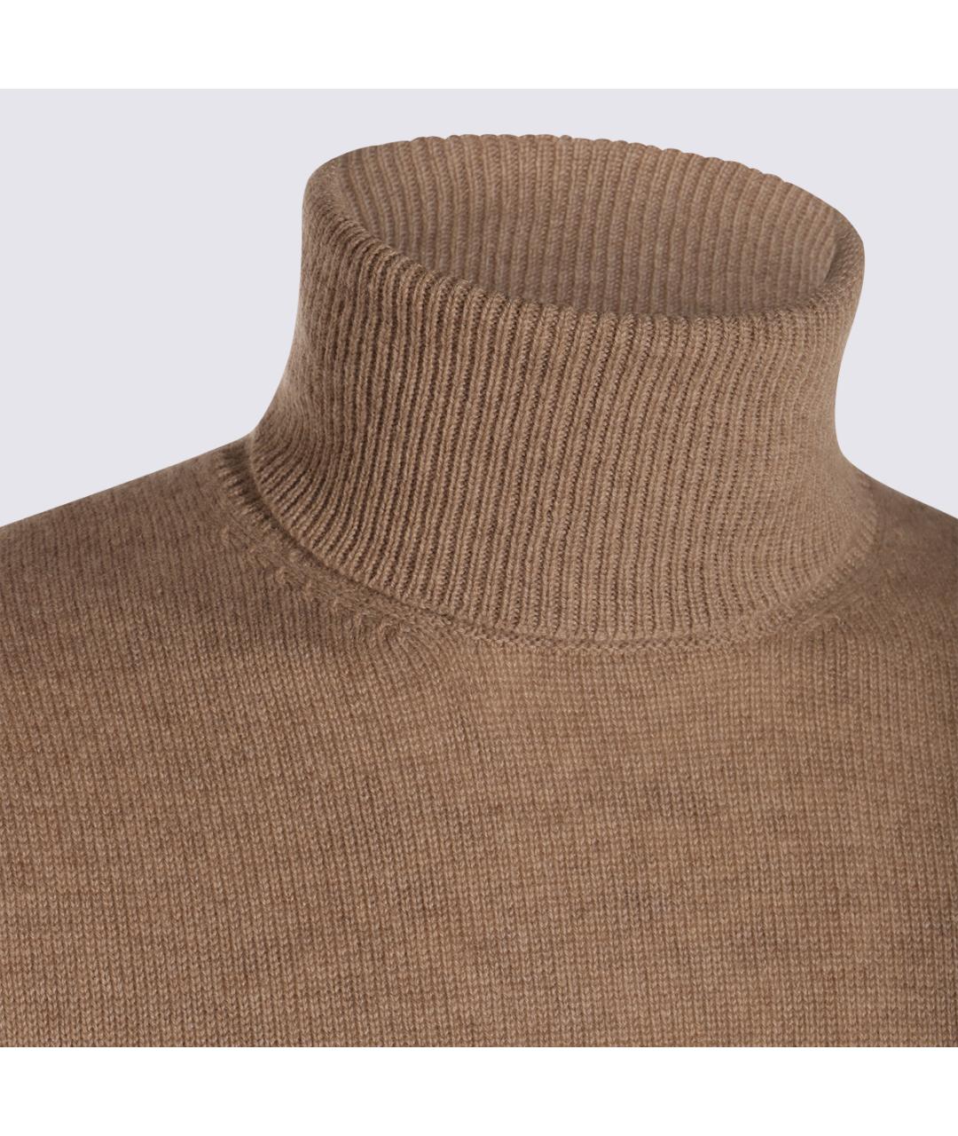 MALO Бежевый шерстяной джемпер / свитер, фото 4