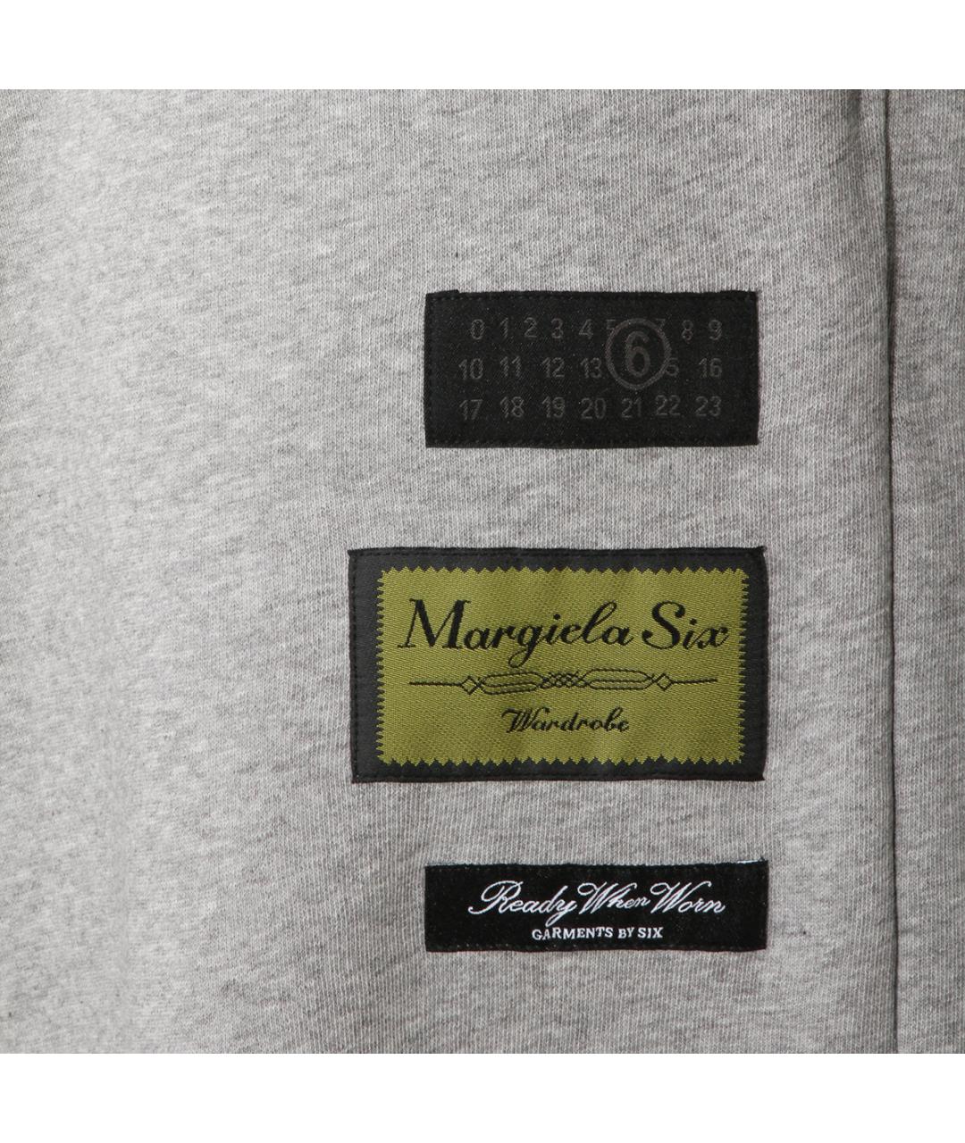 MM6 MAISON MARGIELA Серые хлопковые повседневные брюки, фото 4