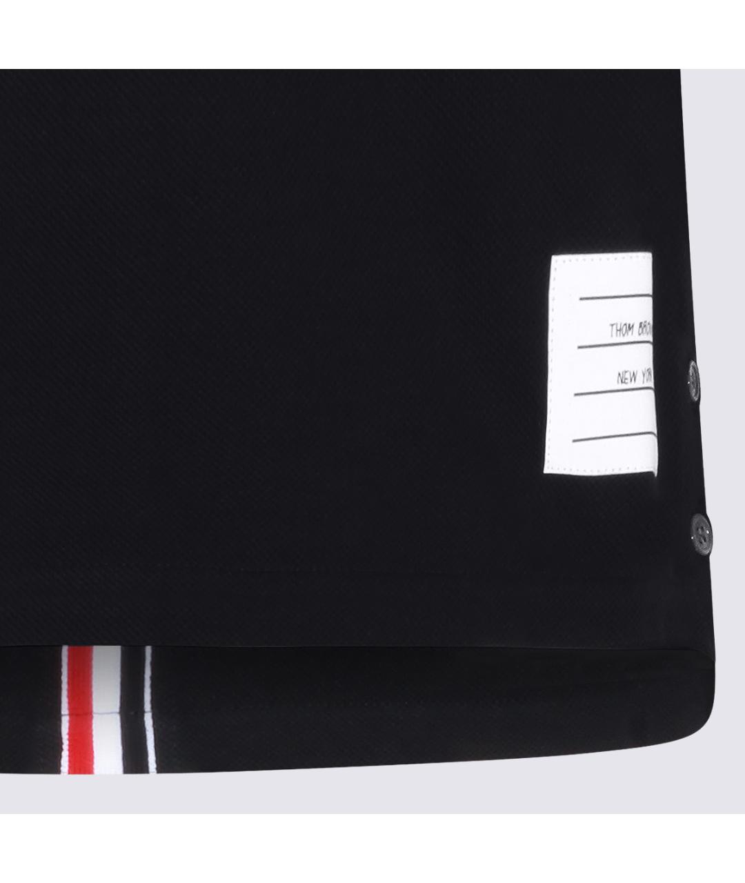 THOM BROWNE Синяя хлопковая футболка, фото 3