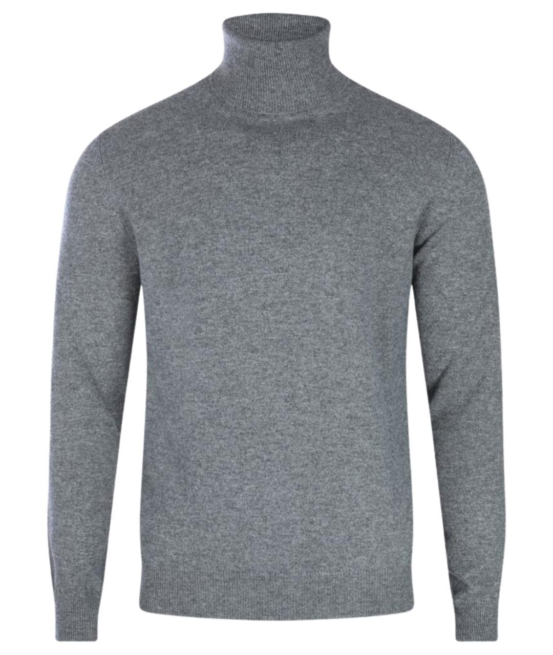 MALO Серый кашемировый джемпер / свитер, фото 1