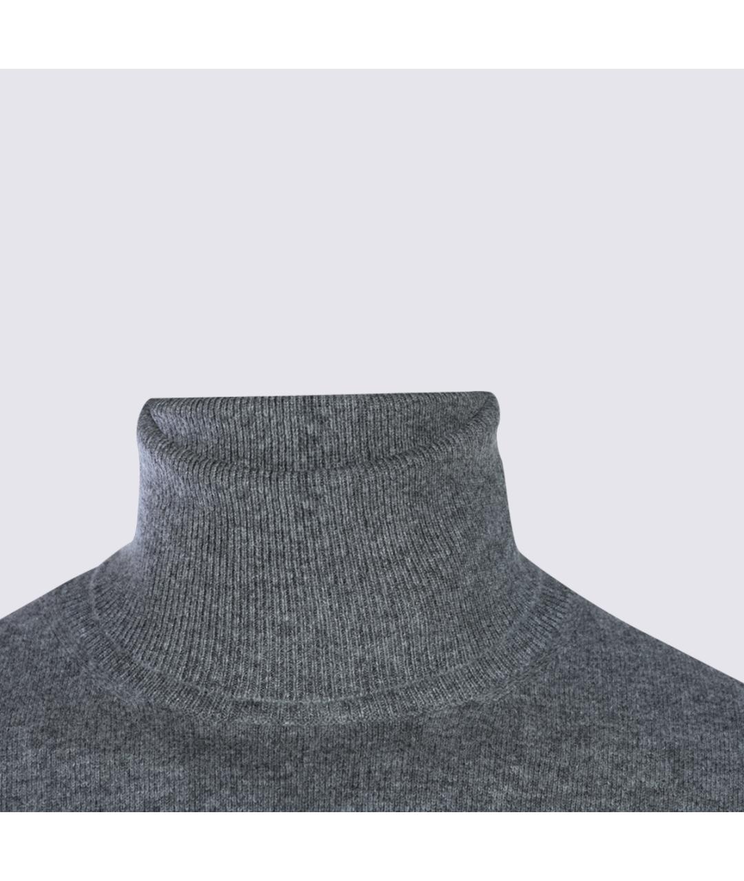 MALO Серый кашемировый джемпер / свитер, фото 3