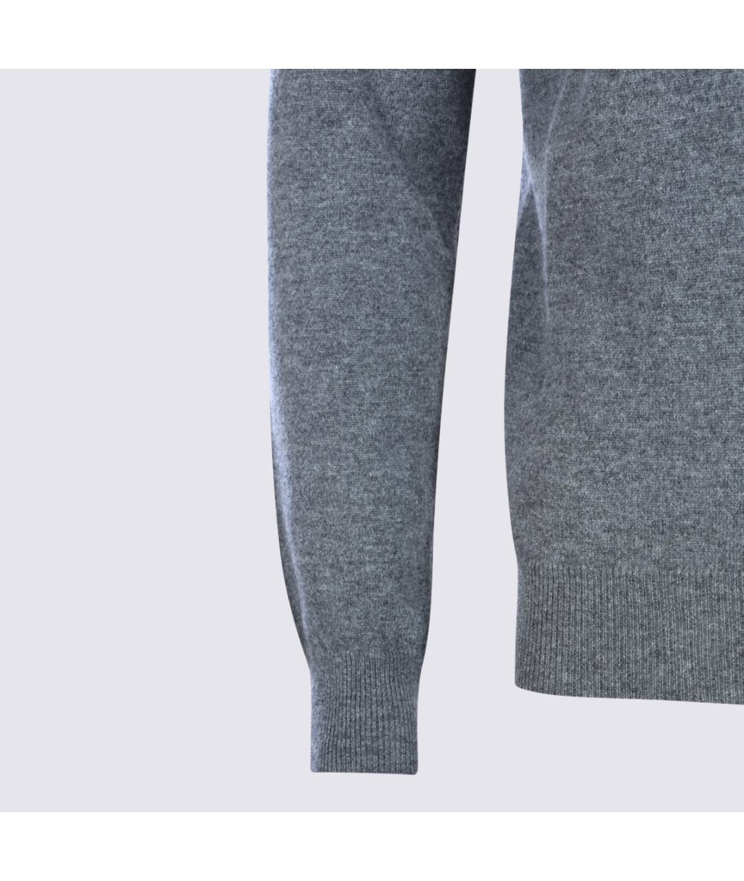 MALO Серый кашемировый джемпер / свитер, фото 4