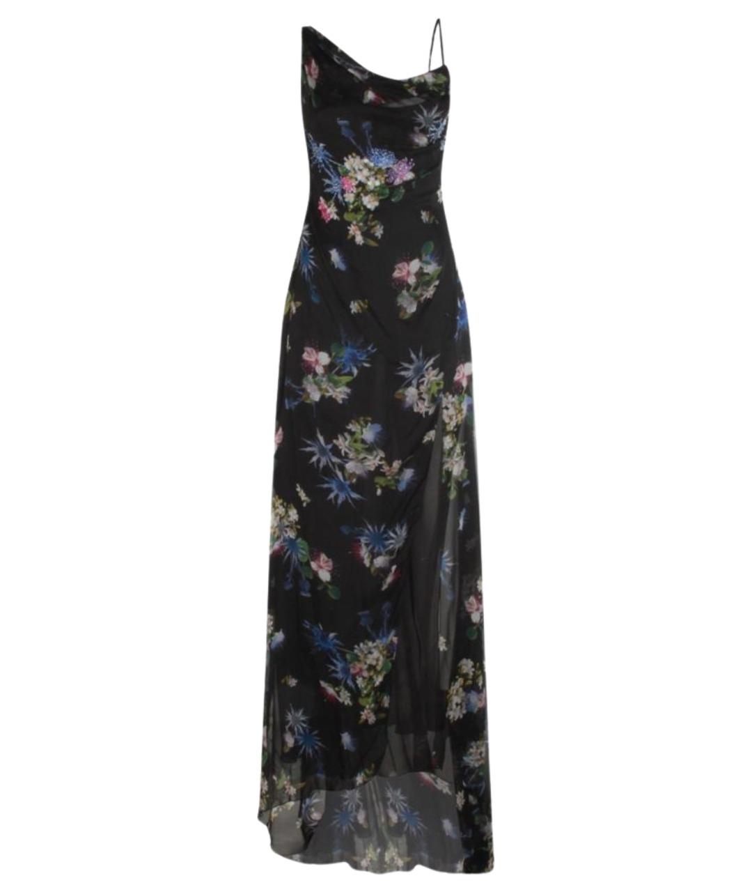 BLUMARINE Черное шелковое платье, фото 1