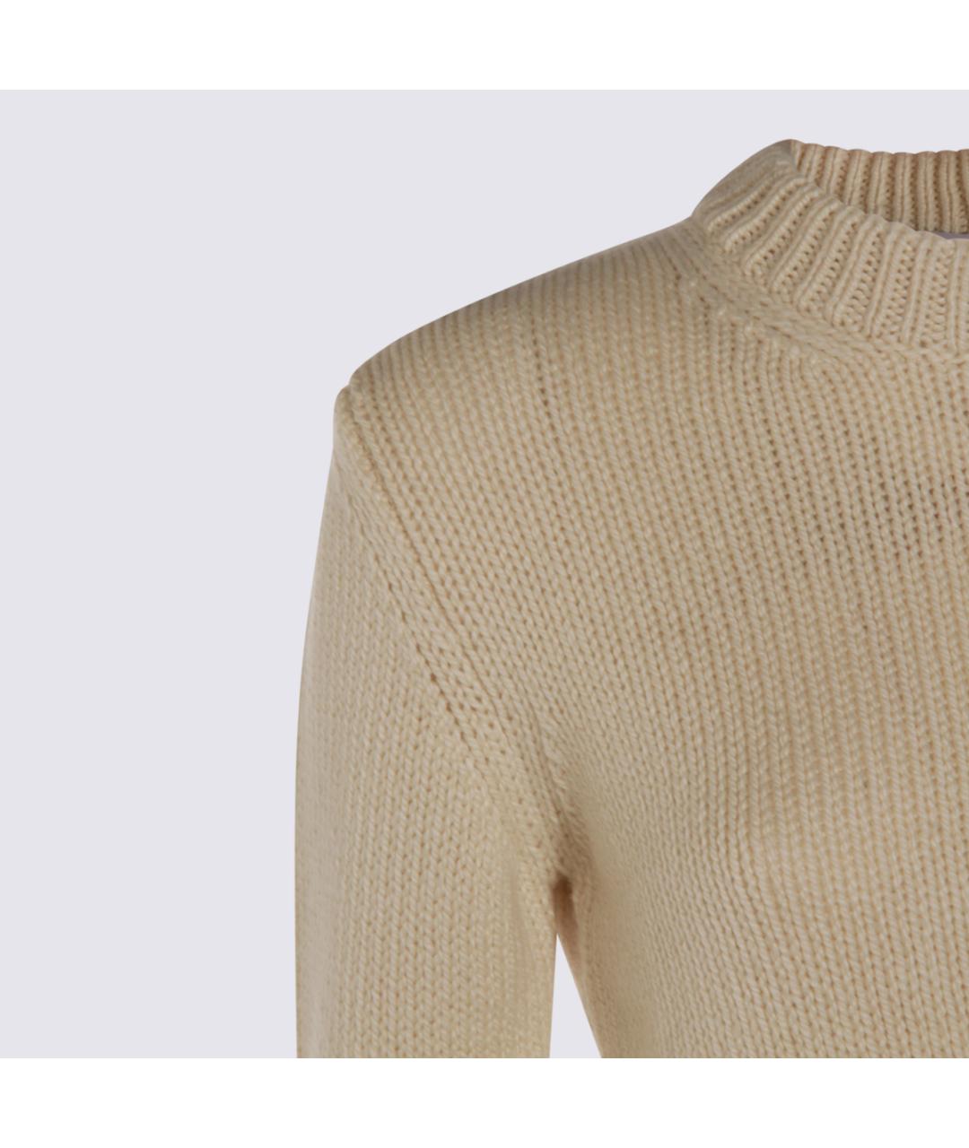 MALO Бежевый шерстяной джемпер / свитер, фото 3