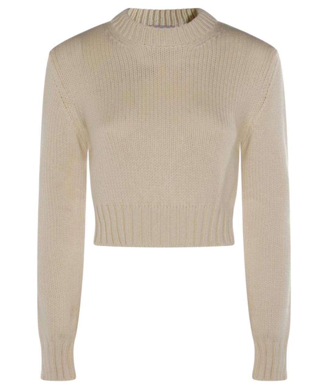 MALO Бежевый шерстяной джемпер / свитер, фото 1