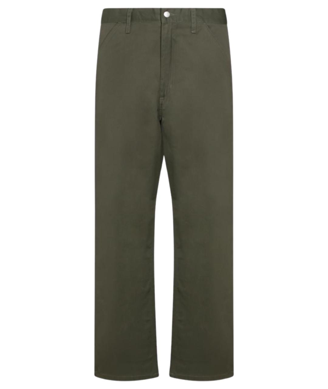 CARHARTT WIP Зеленые полиэстеровые повседневные брюки, фото 1