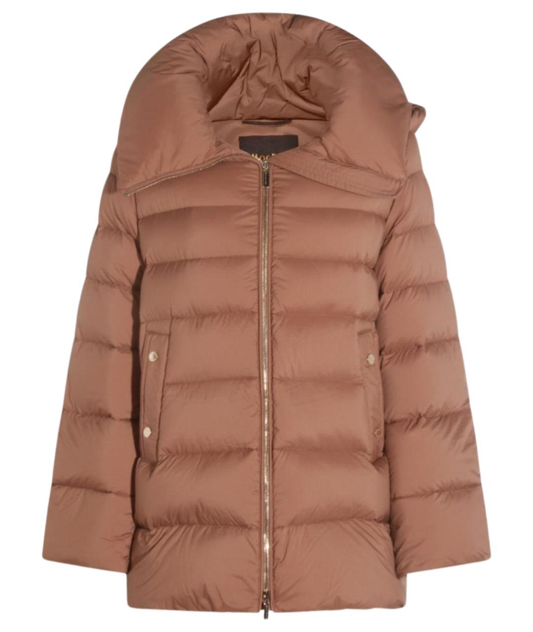 MOORER Бежевая полиэстеровая куртка, фото 1