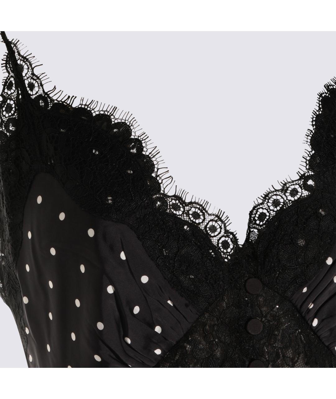 SELF-PORTRAIT Черное полиэстеровое вечернее платье, фото 3