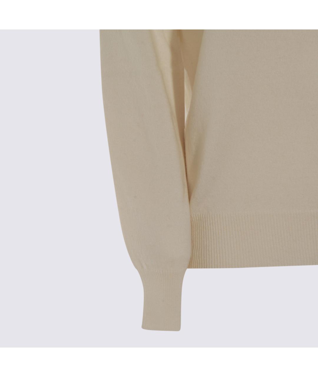 MALO Белый кашемировый джемпер / свитер, фото 4