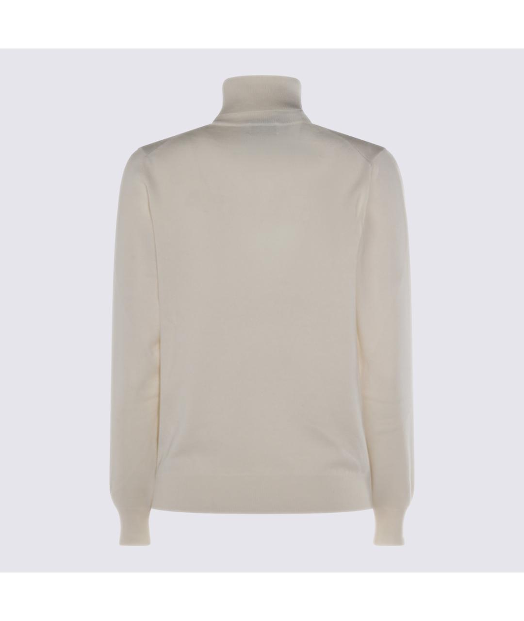 MALO Белый кашемировый джемпер / свитер, фото 2