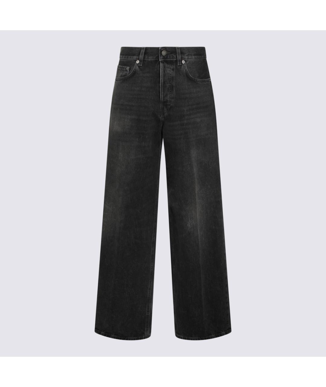 HAIKURE Антрацитовые хлопковые прямые джинсы, фото 4