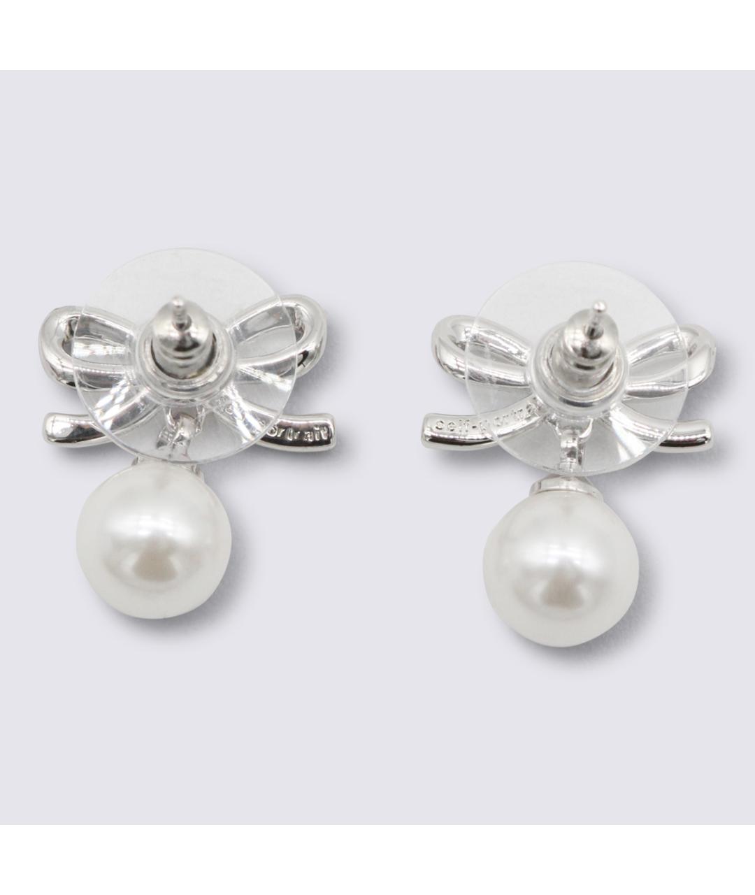 SELF-PORTRAIT Серебряные металлические серьги, фото 2