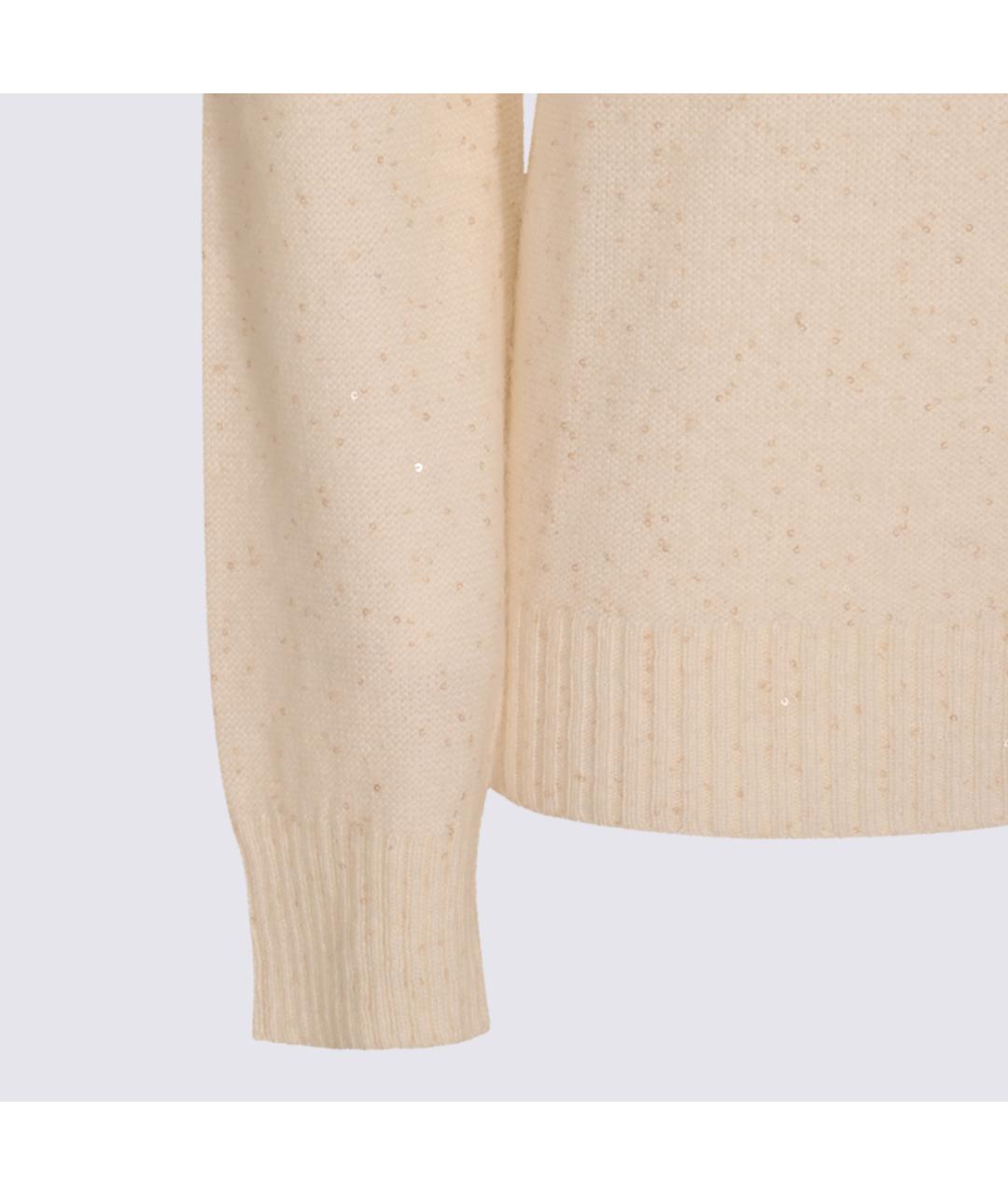 FABIANA FILIPPI Бежевый шерстяной джемпер / свитер, фото 2