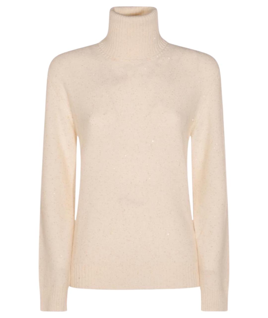 FABIANA FILIPPI Бежевый шерстяной джемпер / свитер, фото 1