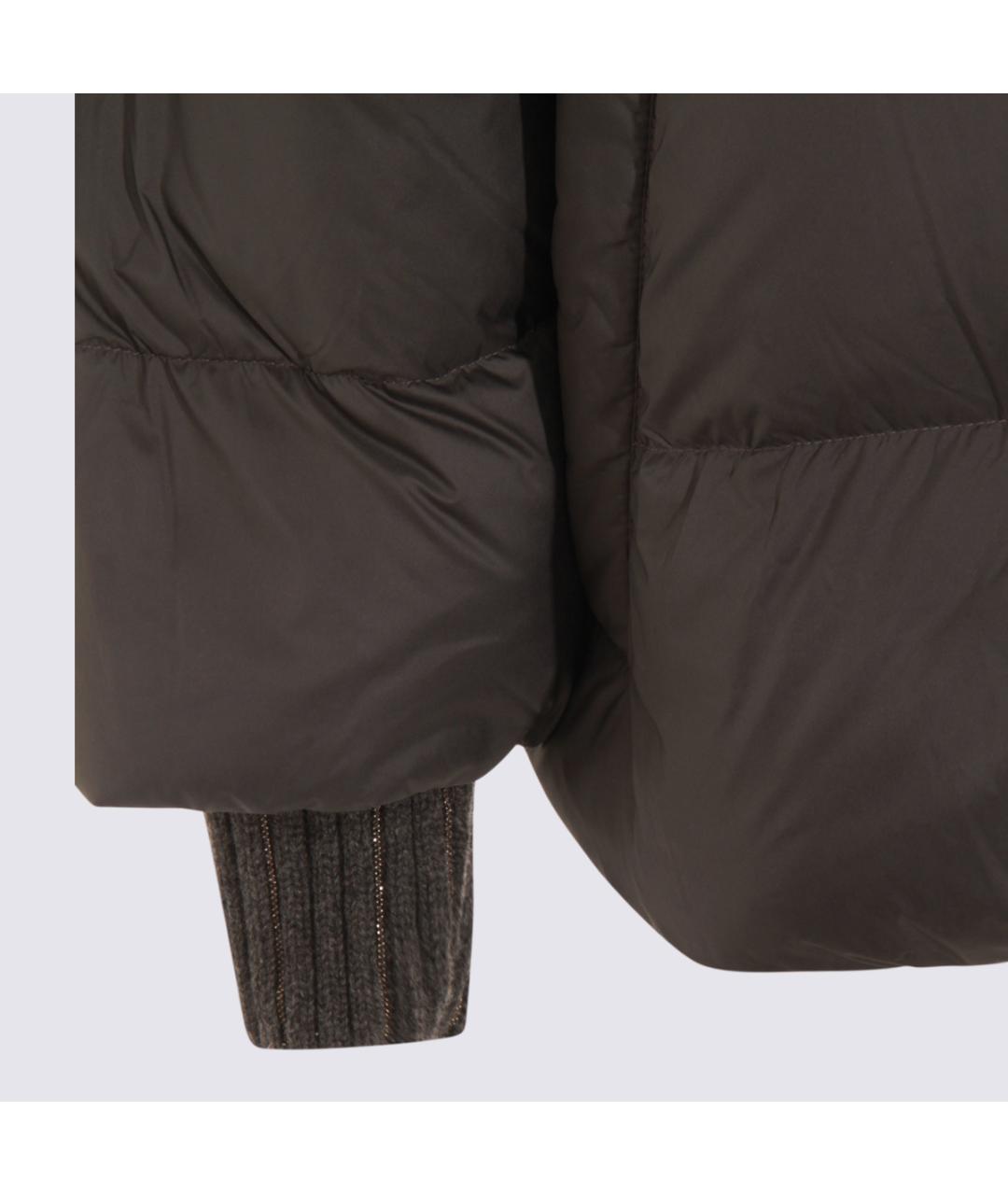 FABIANA FILIPPI Серая полиэстеровая куртка, фото 3