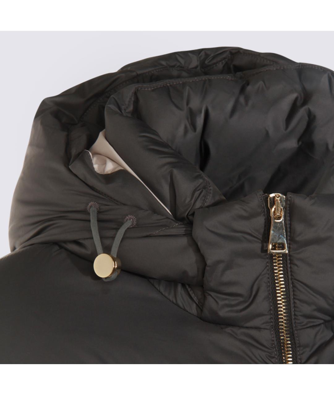 FABIANA FILIPPI Серая полиэстеровая куртка, фото 4