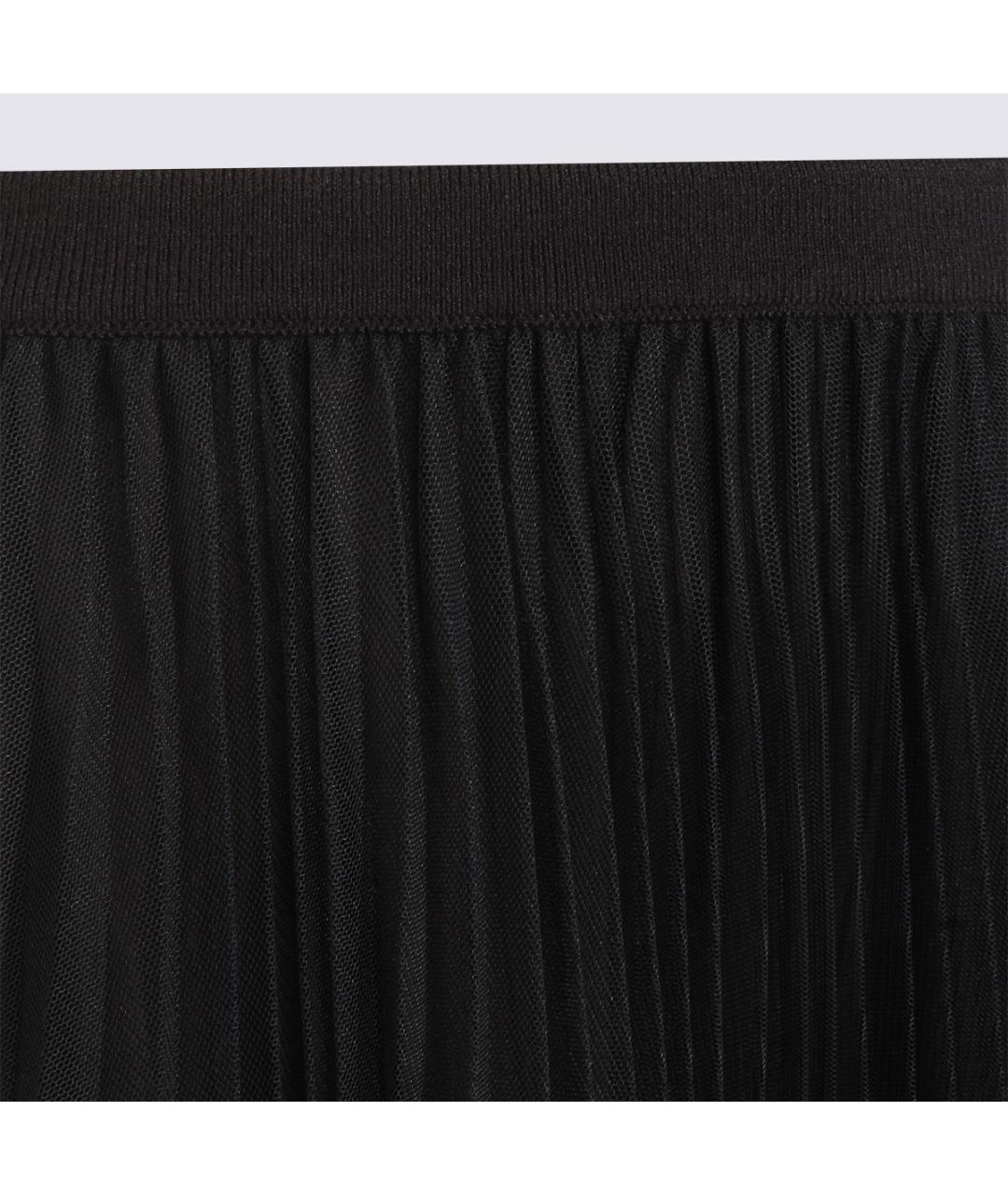 FABIANA FILIPPI Темно-синяя полиэстеровая юбка миди, фото 3