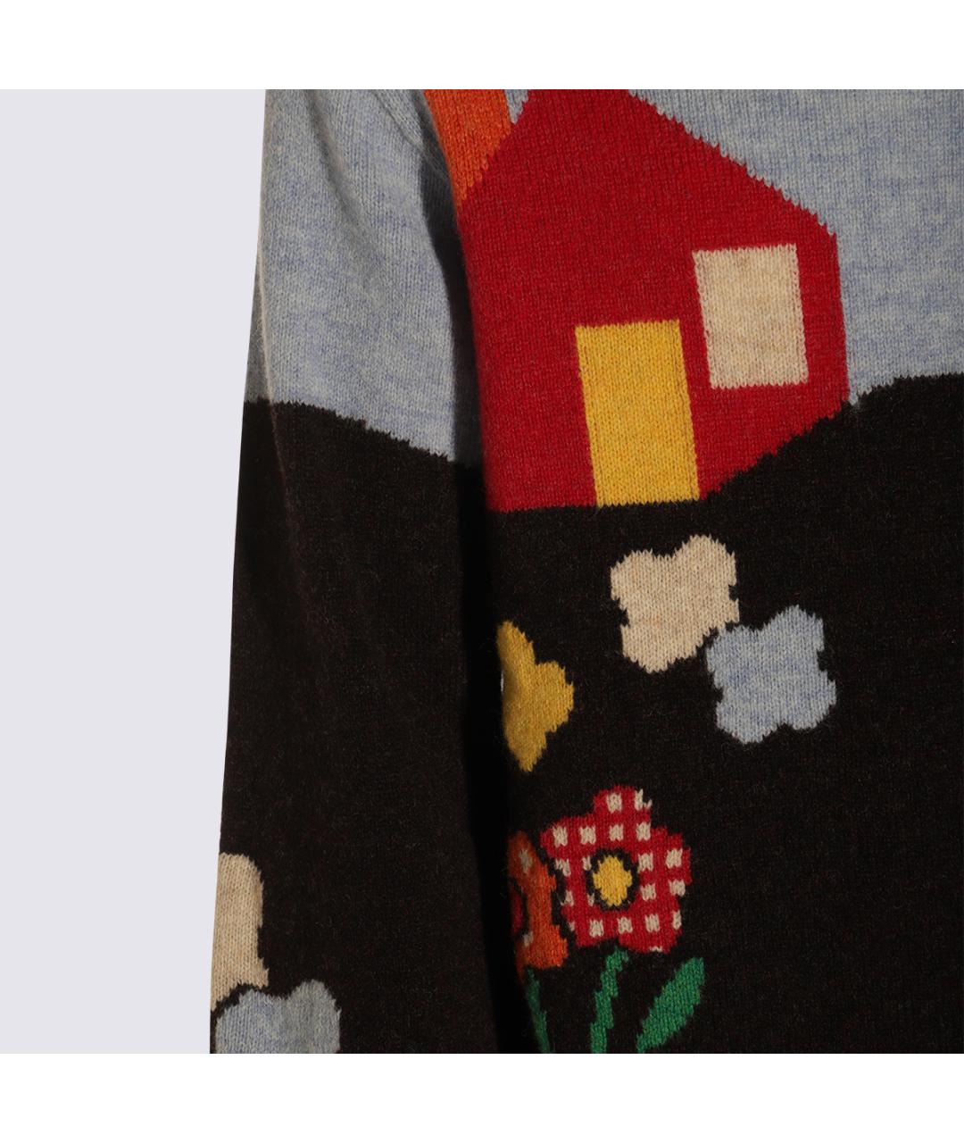 MOSCHINO Мульти шерстяной джемпер / свитер, фото 3