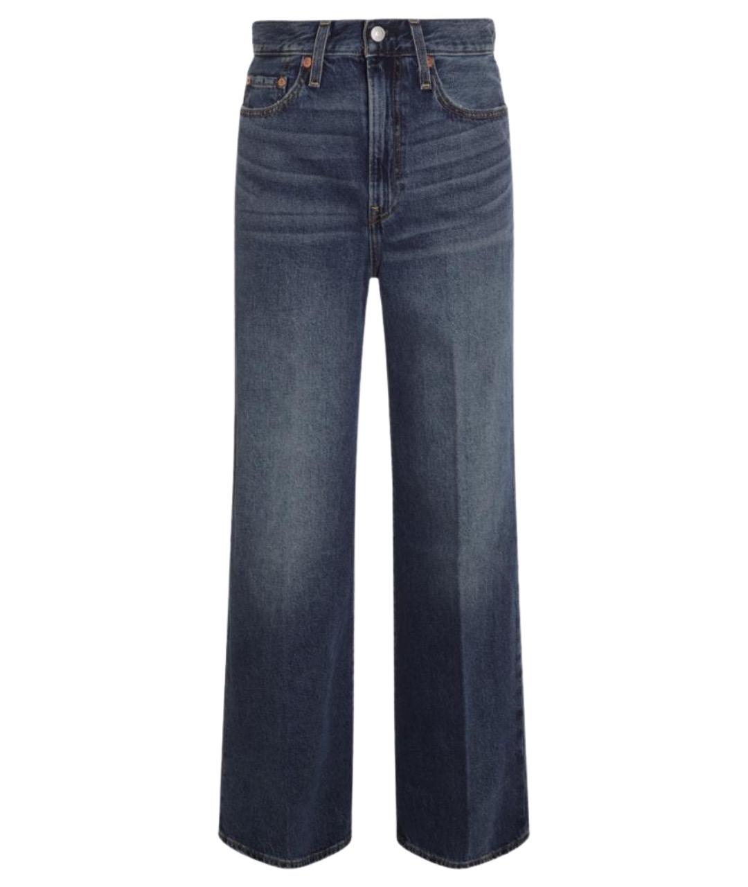 LEVI'S Синие хлопковые прямые джинсы, фото 1