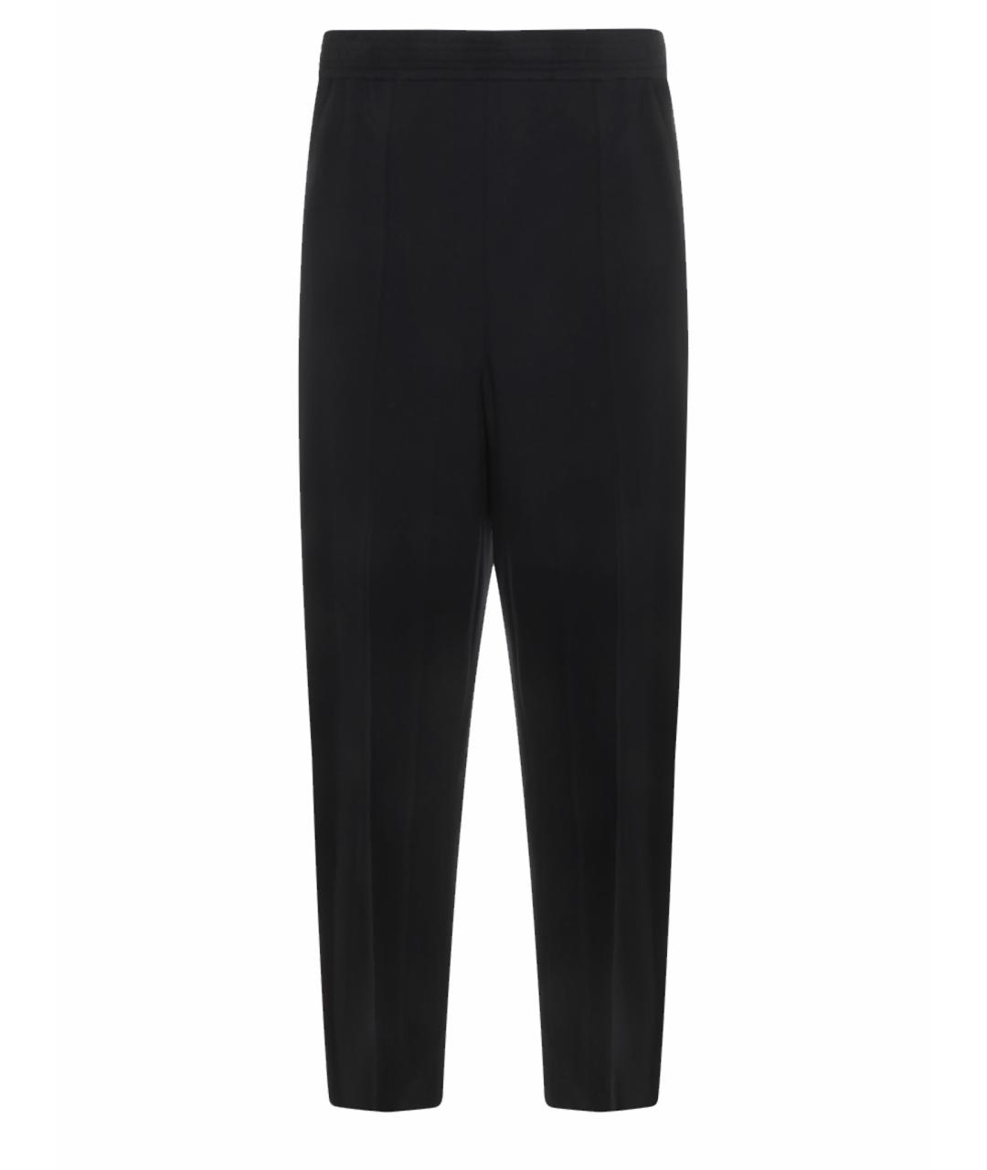 FABIANA FILIPPI Черные хлопковые прямые брюки, фото 1