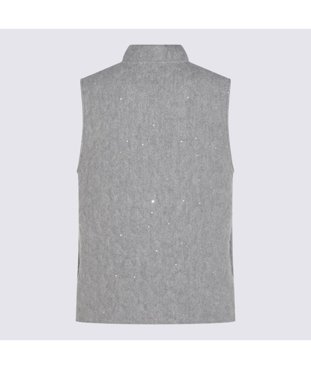 FABIANA FILIPPI Серый шерстяной жилет, фото 2