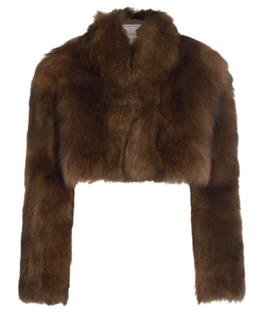 BLUMARINE Коричневая шуба, фото 1