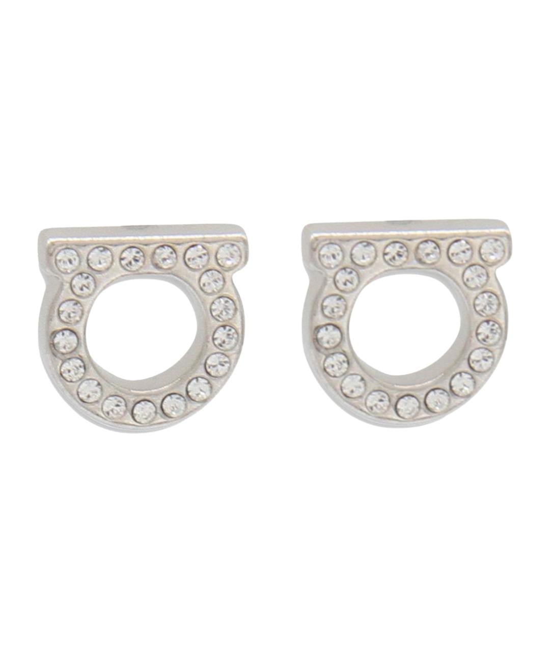 FERRAGAMO Серебряные латунные серьги, фото 1