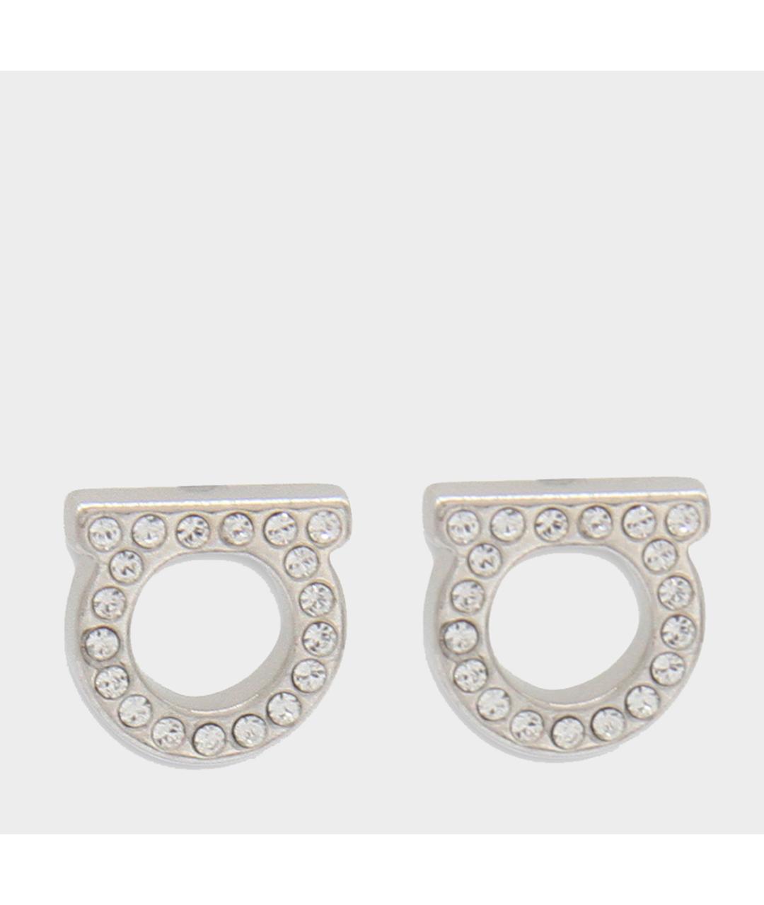 FERRAGAMO Серебряные латунные серьги, фото 3