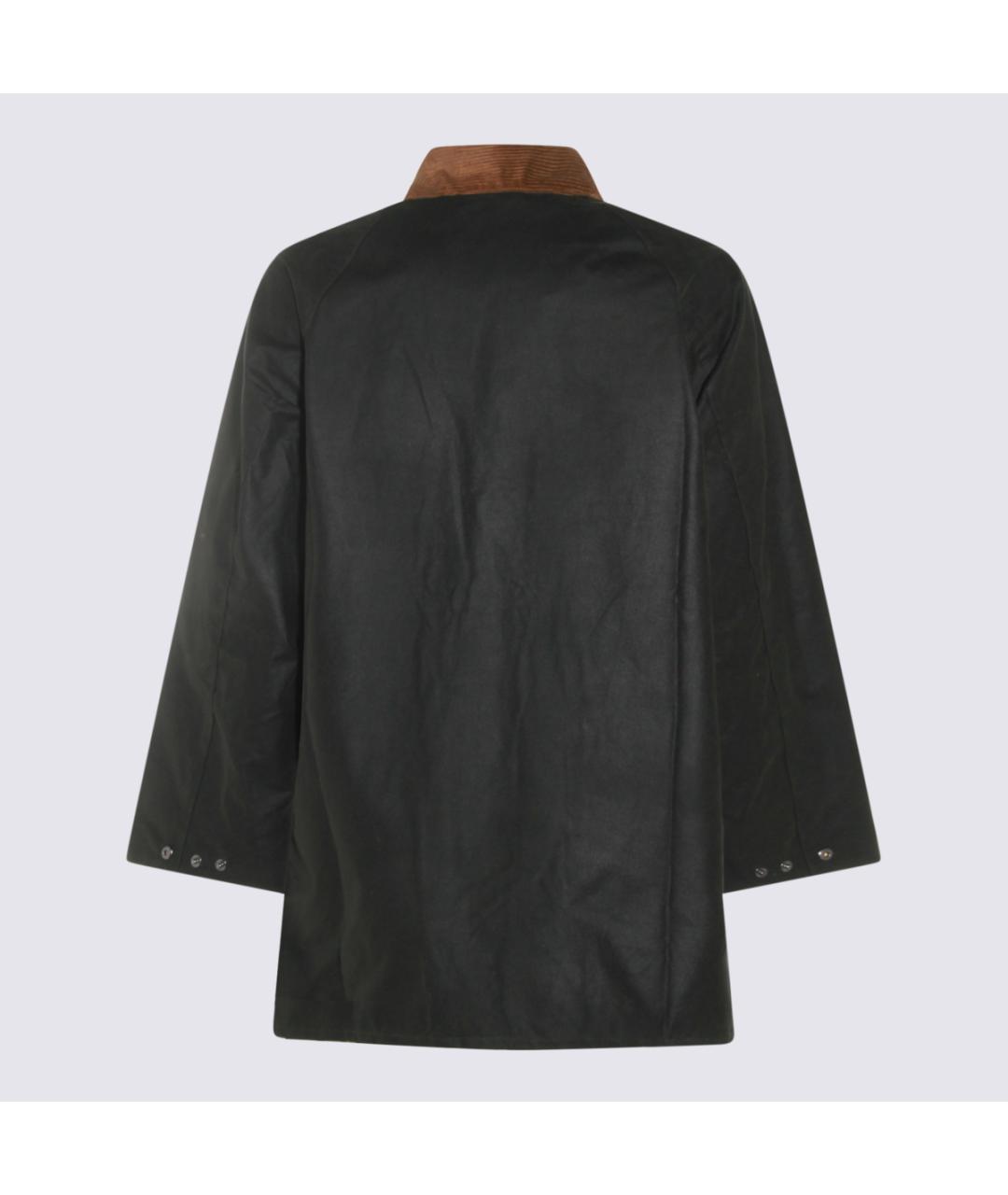 BARBOUR Черное хлопковое пальто, фото 2