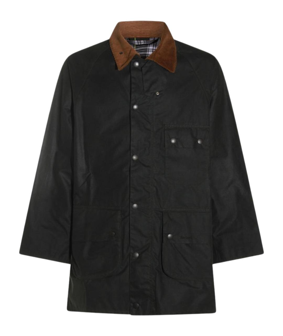 BARBOUR Черное хлопковое пальто, фото 1