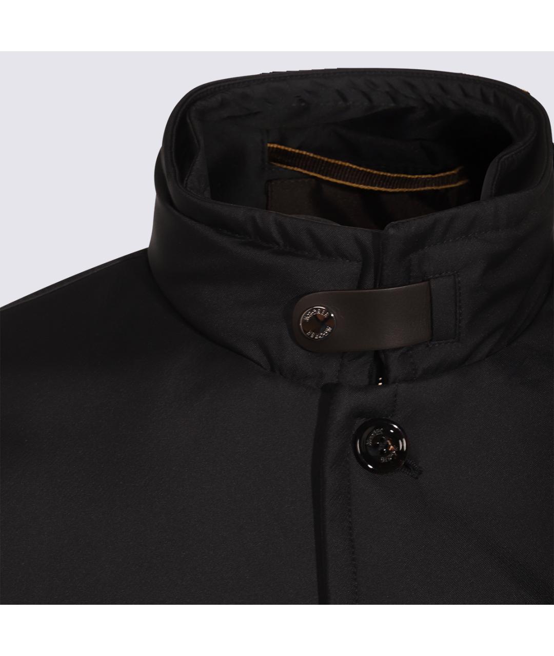 MOORER Синее полиэстеровое пальто, фото 4