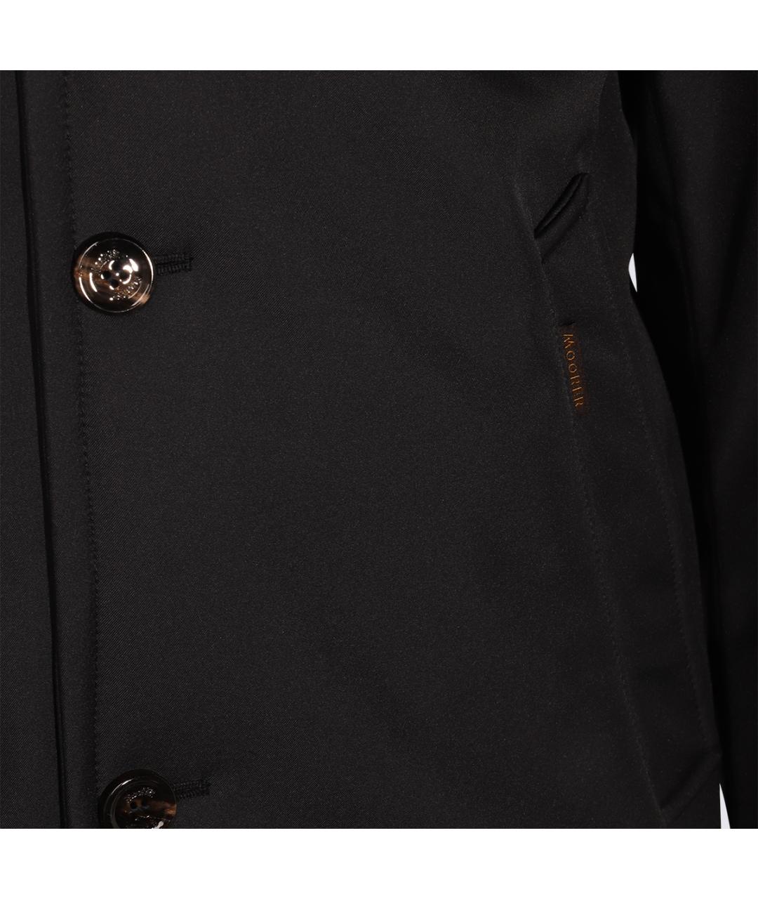 MOORER Синее полиэстеровое пальто, фото 3