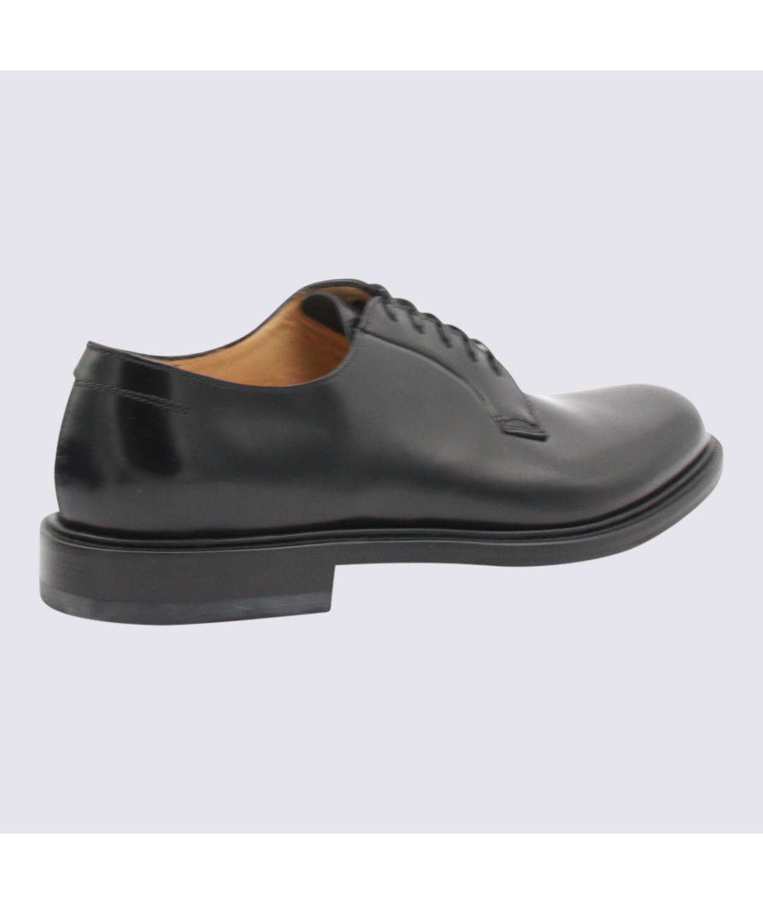 MILLE885 Черные кожаные низкие ботинки, фото 3