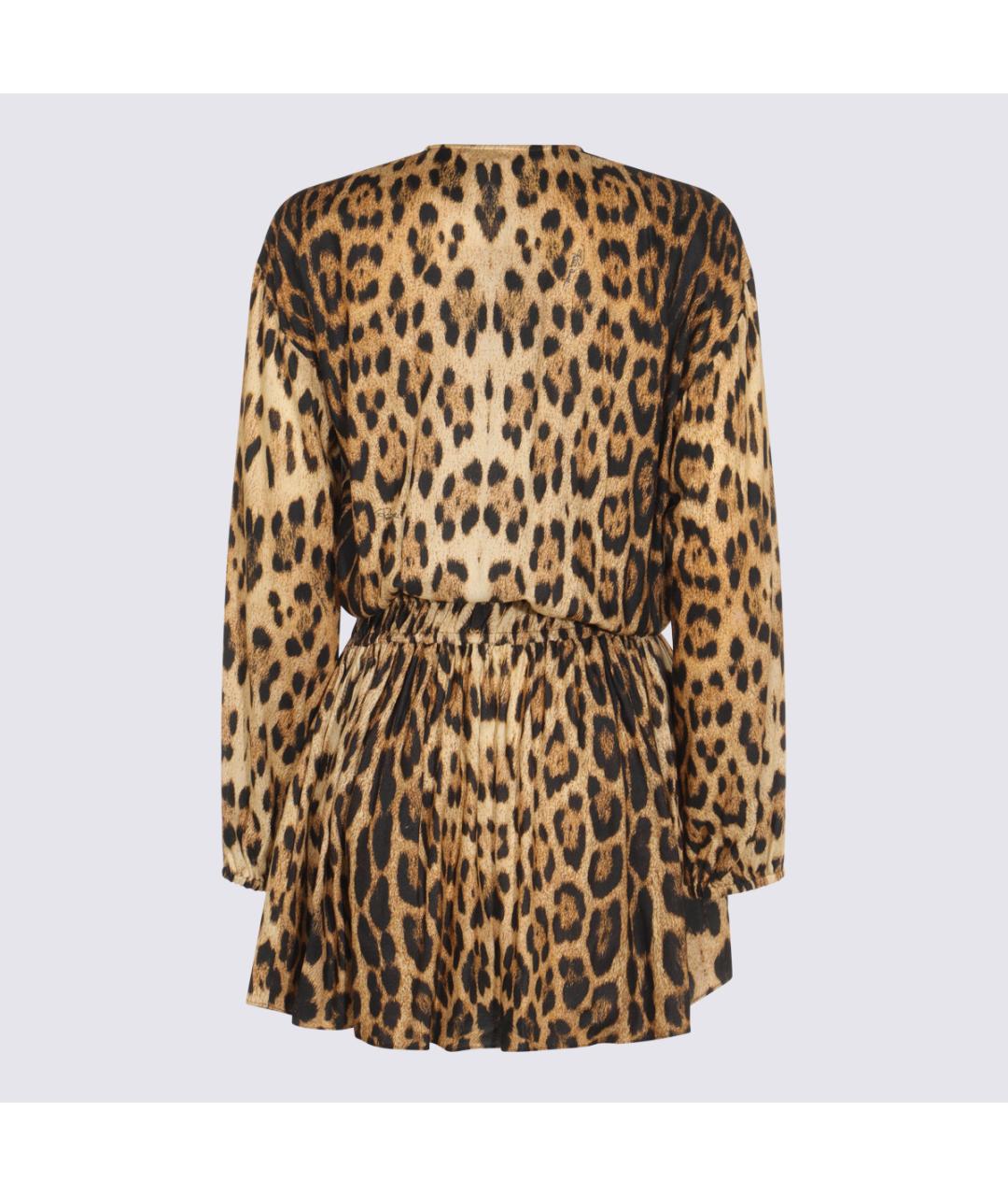 ROBERTO CAVALLI Мульти вискозное повседневное платье, фото 2