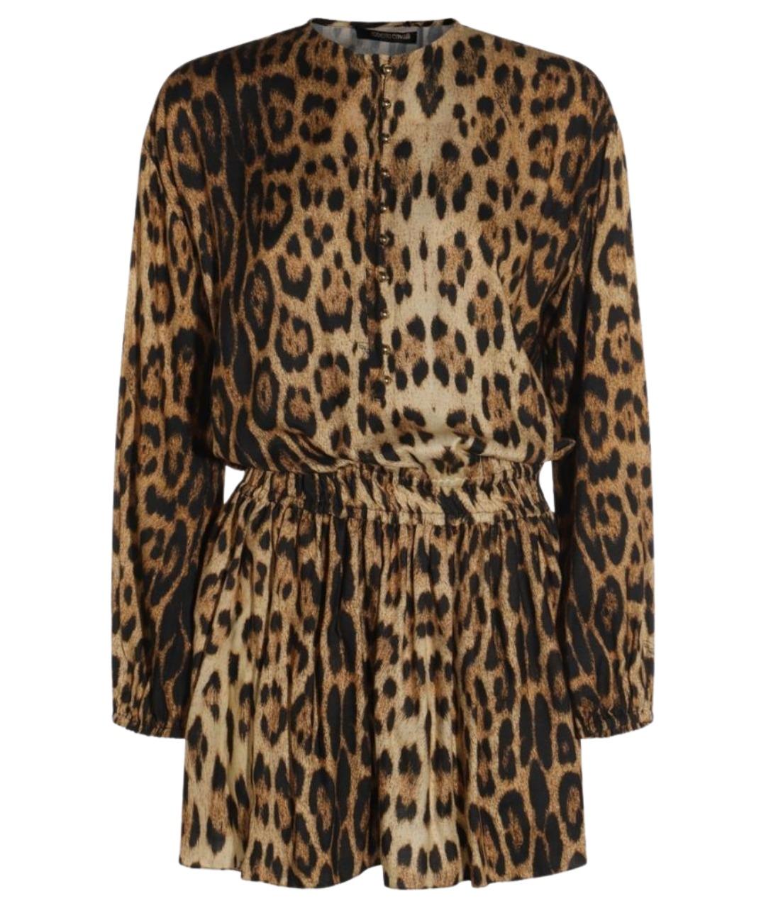 ROBERTO CAVALLI Мульти вискозное повседневное платье, фото 1