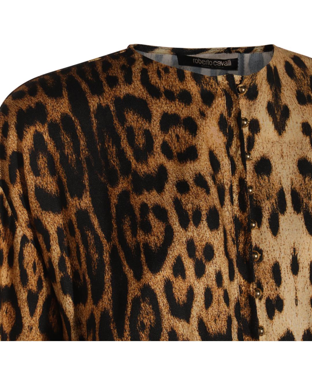 ROBERTO CAVALLI Мульти вискозное повседневное платье, фото 3